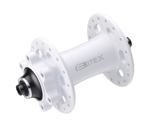 MTF10<br /><br />Disc Front Hub<br /><br />Weight : 173.5g<br />Rolling System : Sealed Bearings / 2<br />Gauge : 14<br />Spoke Holes : 28 / 32 / 36<br />O.L.D : 100mm<br />Axle : Ø10 - A7075<br />P.C.D : Ø58