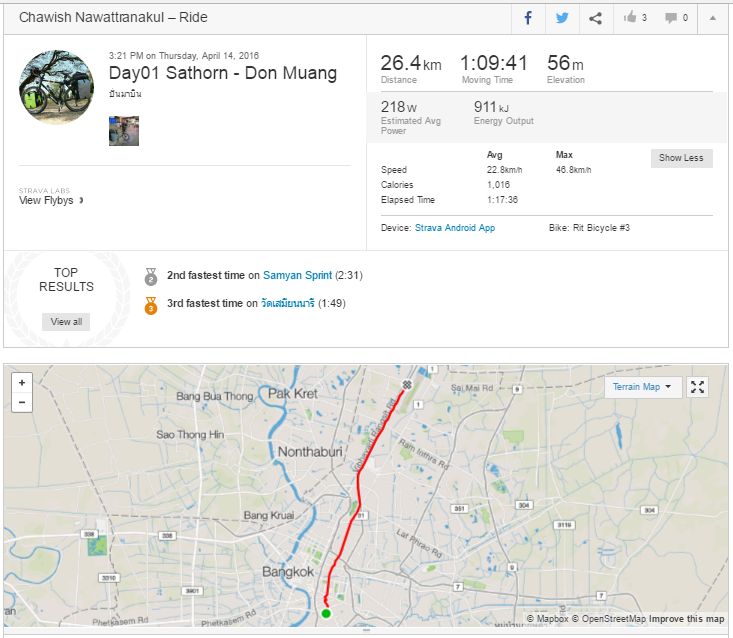 Day01 ปั่นมาบิน https://www.strava.com/activities/544948447